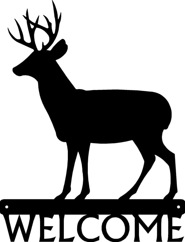 Deer #01 Wildlife Welcome Sign with Name Option