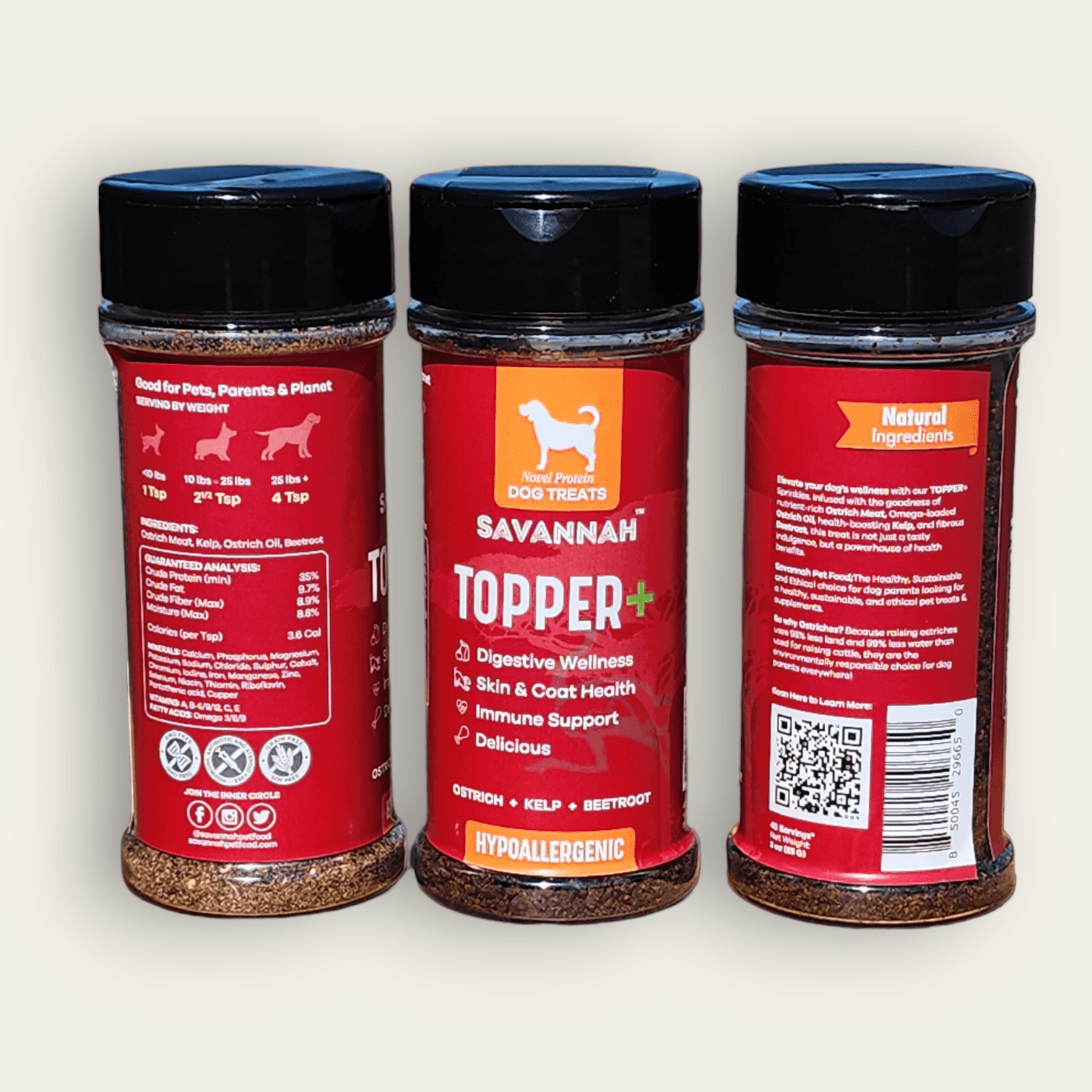Topper Plus: Ostrich & Beetroot (3oz) – The Flavorful, Gut-Healthy Sup ...