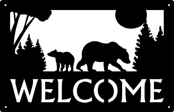 Bears - Mama and Cub Welcome Sign or Name/ House Number